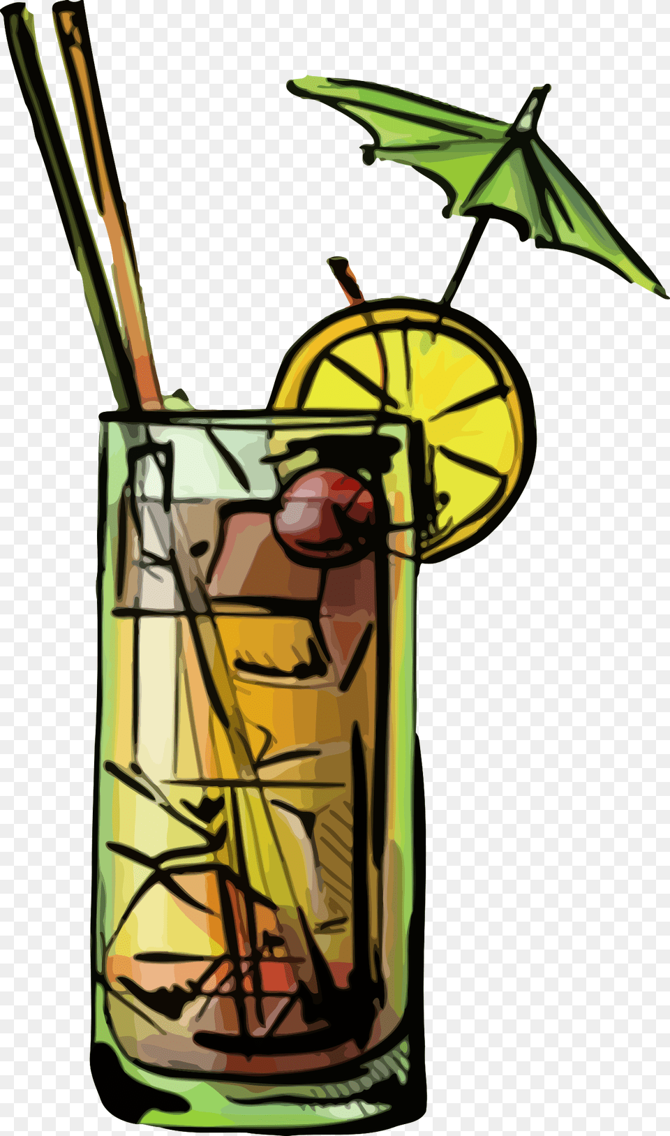 This Icons Design Of Mai Tai Cocktail, Alcohol, Beverage, Mojito, Glass Free Transparent Png