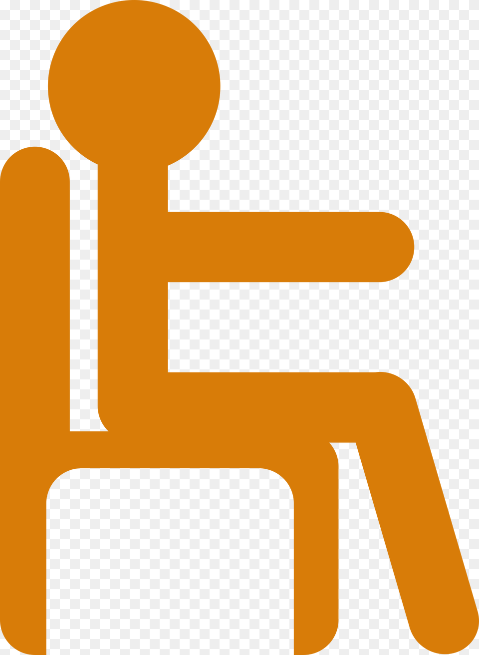 This Icons Design Of Man In Chair, Text, Symbol Free Png Download