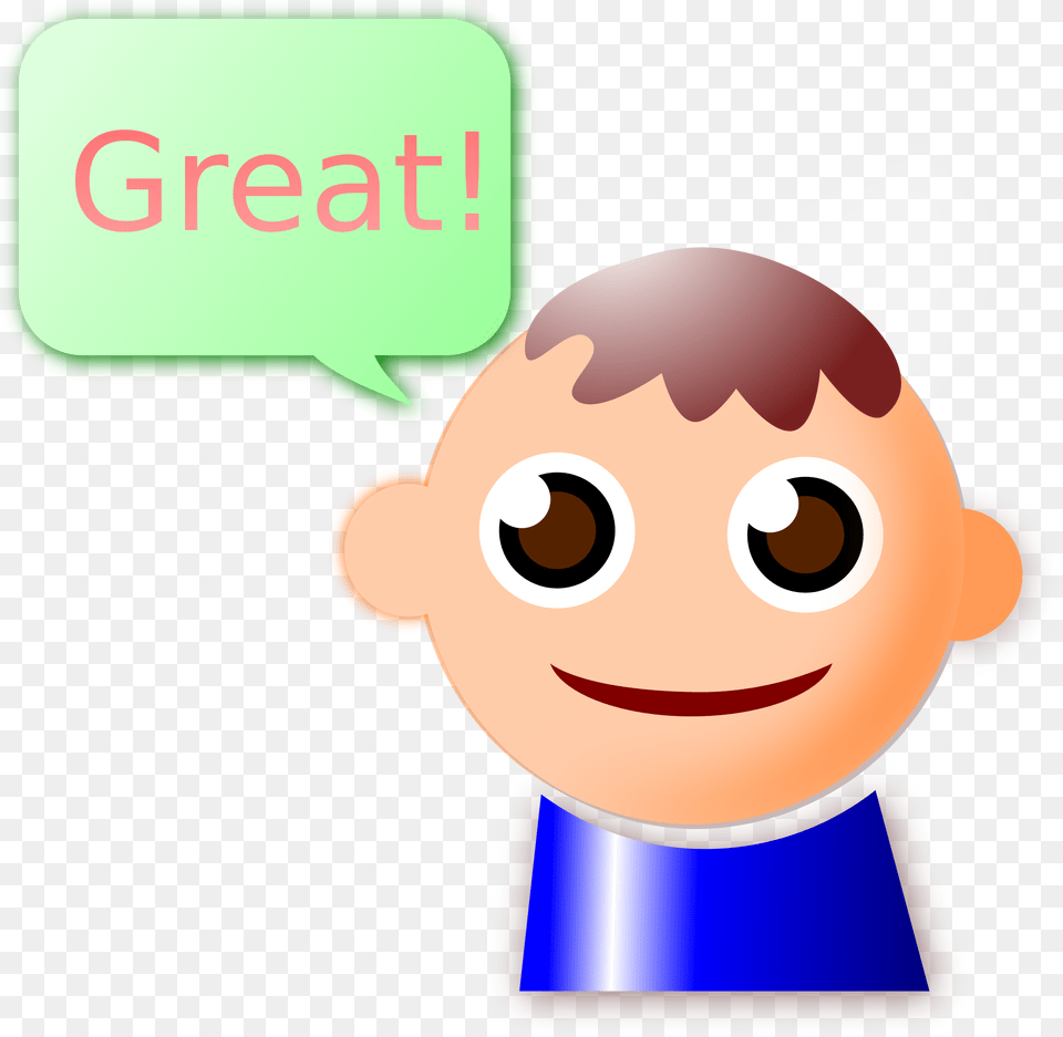 This Icons Design Of Man With Dialog Bubble, Face, Head, Person, Baby Png