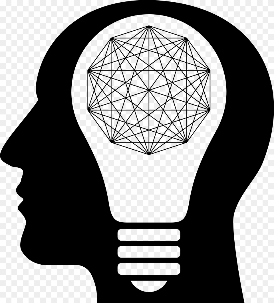 This Icons Design Of Mind Brain Connections, Gray Free Png Download