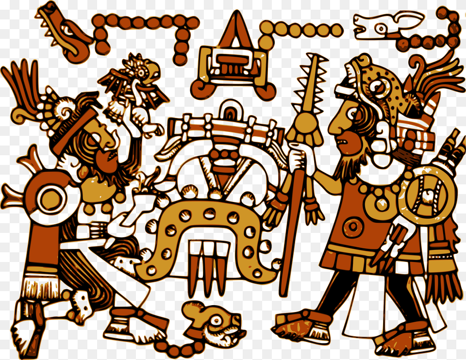 This Icons Design Of Mixtec Mural, Art, Person, Drawing, Face Free Transparent Png