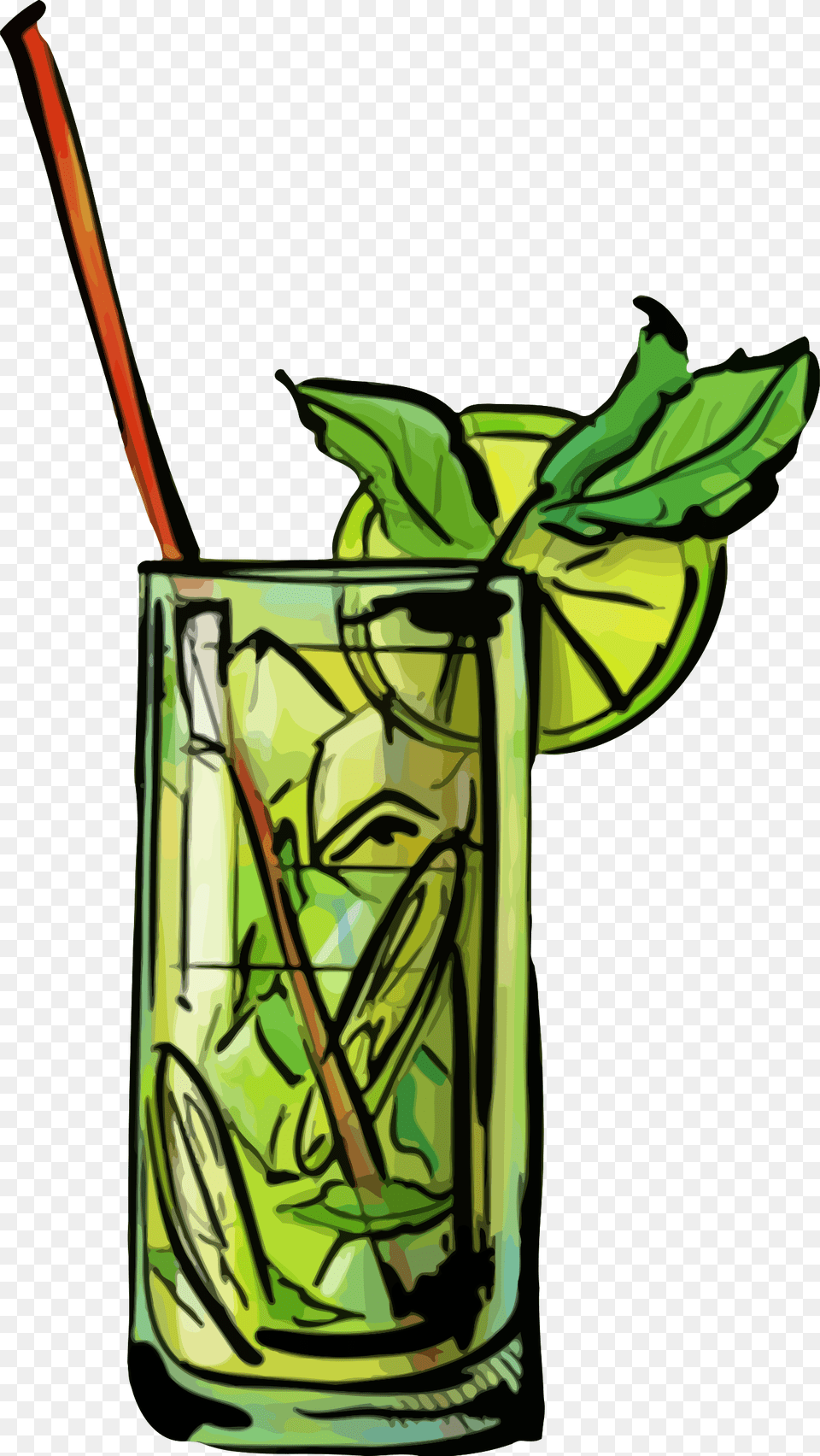 This Icons Design Of Mojito Cocktail, Alcohol, Beverage, Herbs, Mint Png Image