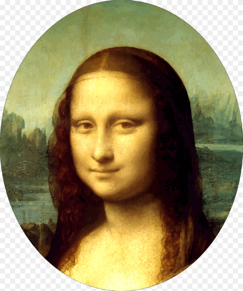 This Icons Design Of Mona Lisa, Painting, Art, Face, Portrait Png Image
