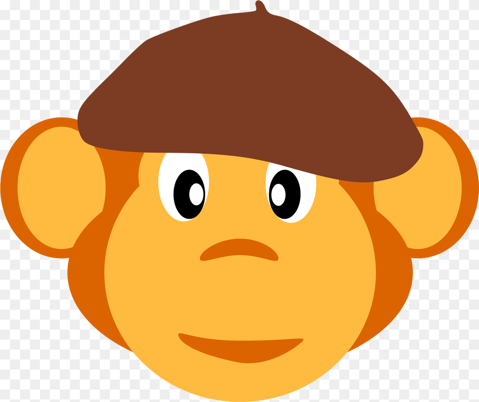 This Icons Design Of Monkey With Beret, Plush, Toy, Astronomy, Moon Png Image