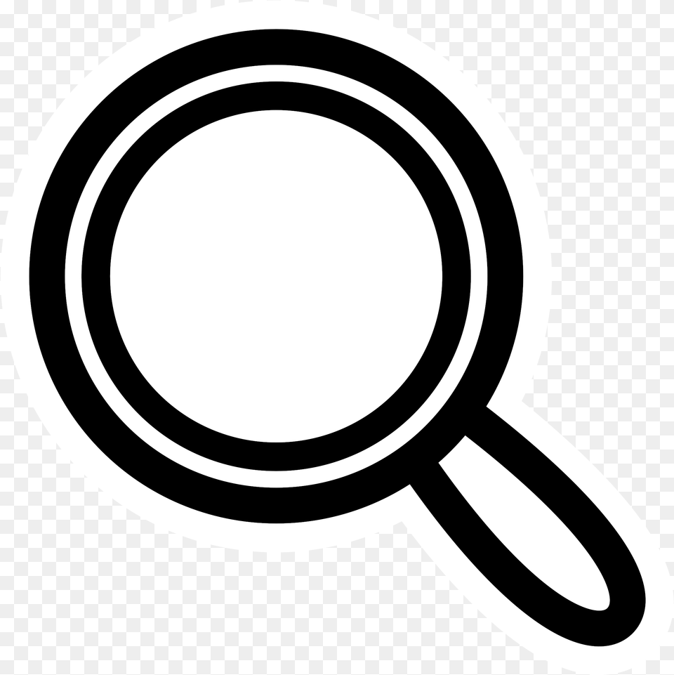 This Icons Design Of Mono Search, Magnifying Free Transparent Png