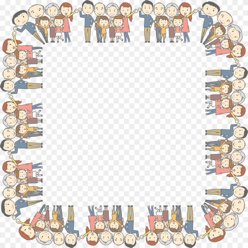This Icons Design Of Multigenerational Family, People, Person, Art, Collage Png Image