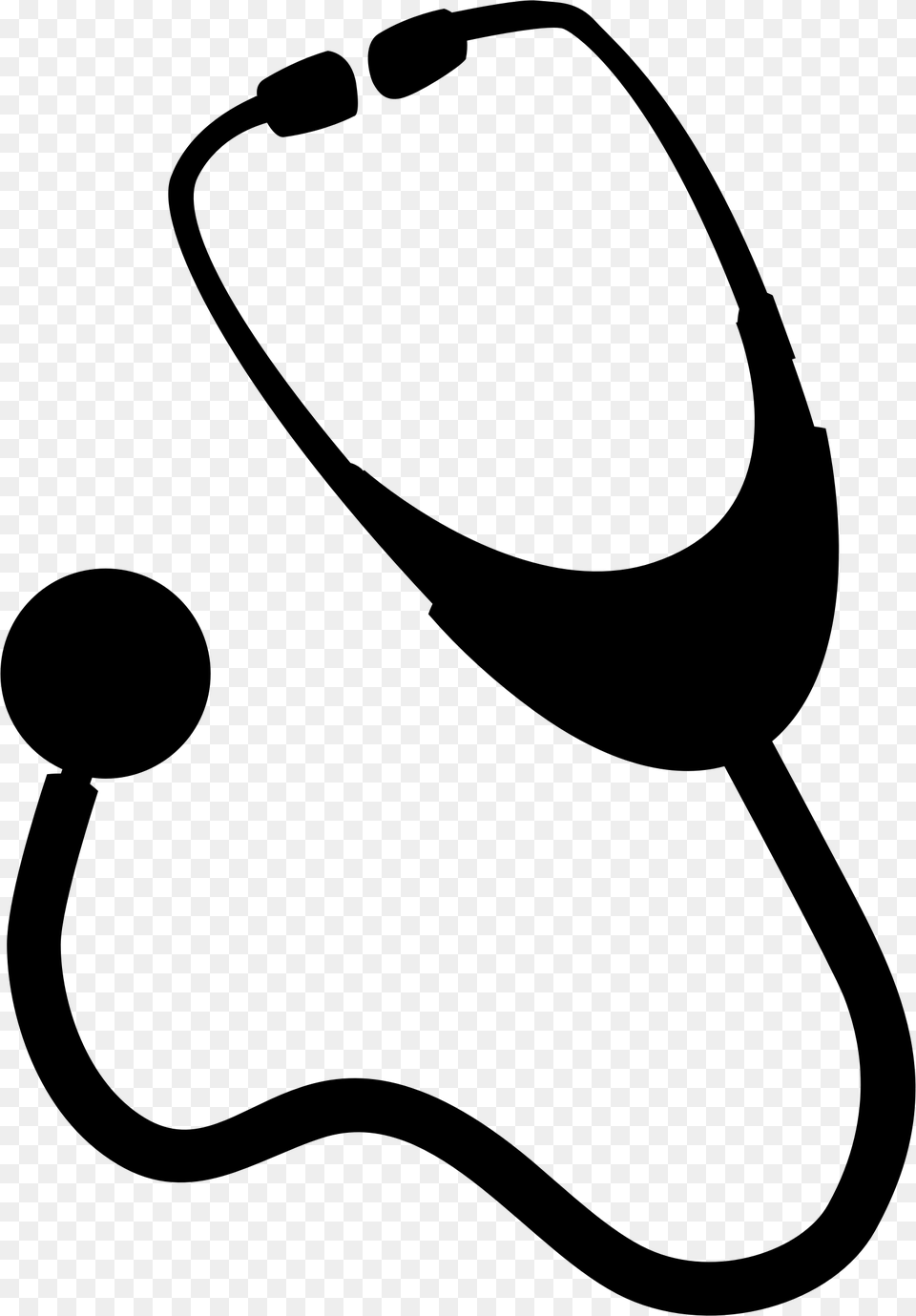 This Icons Design Of Nasa Stethoscope Silhouette, Gray Free Png