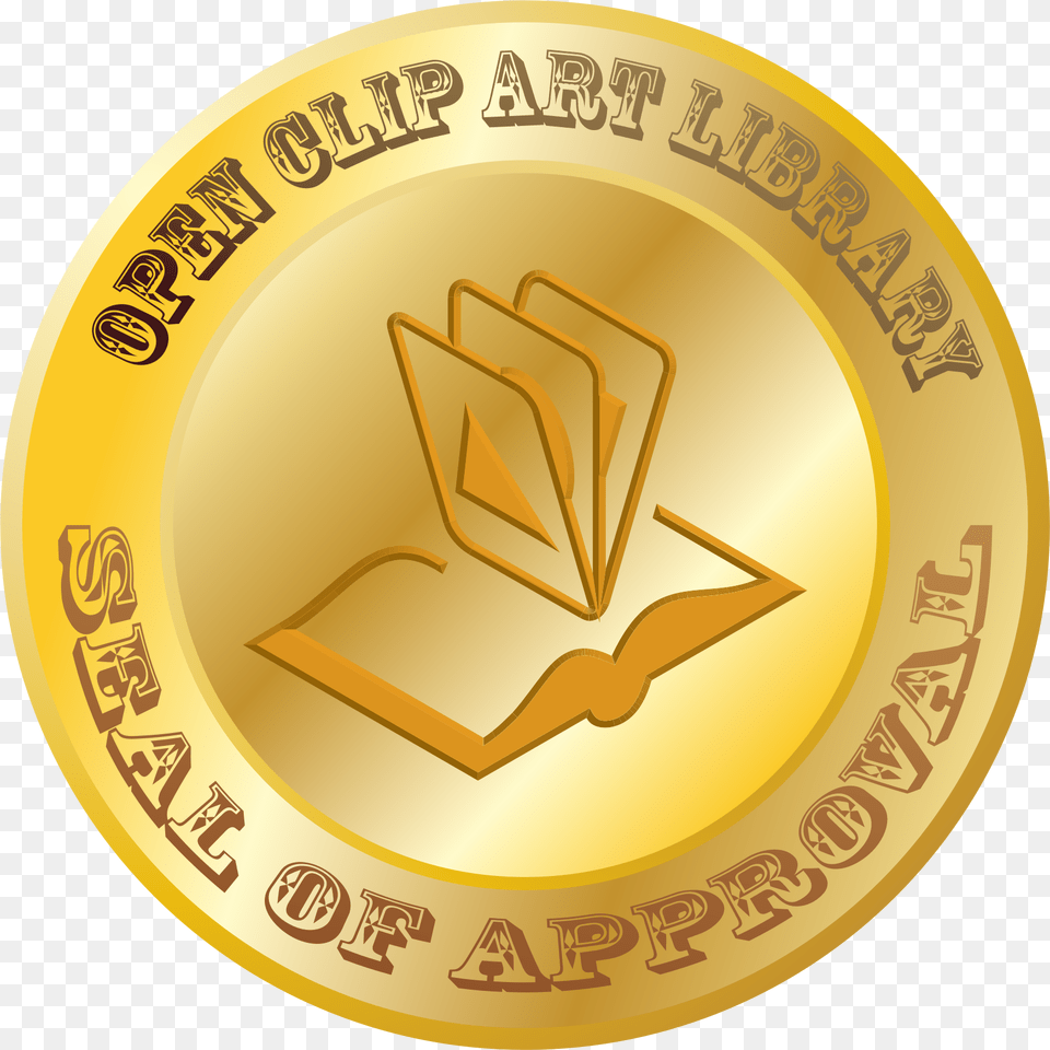 This Icons Design Of Open Clip Art Library, Gold, Disk Free Transparent Png