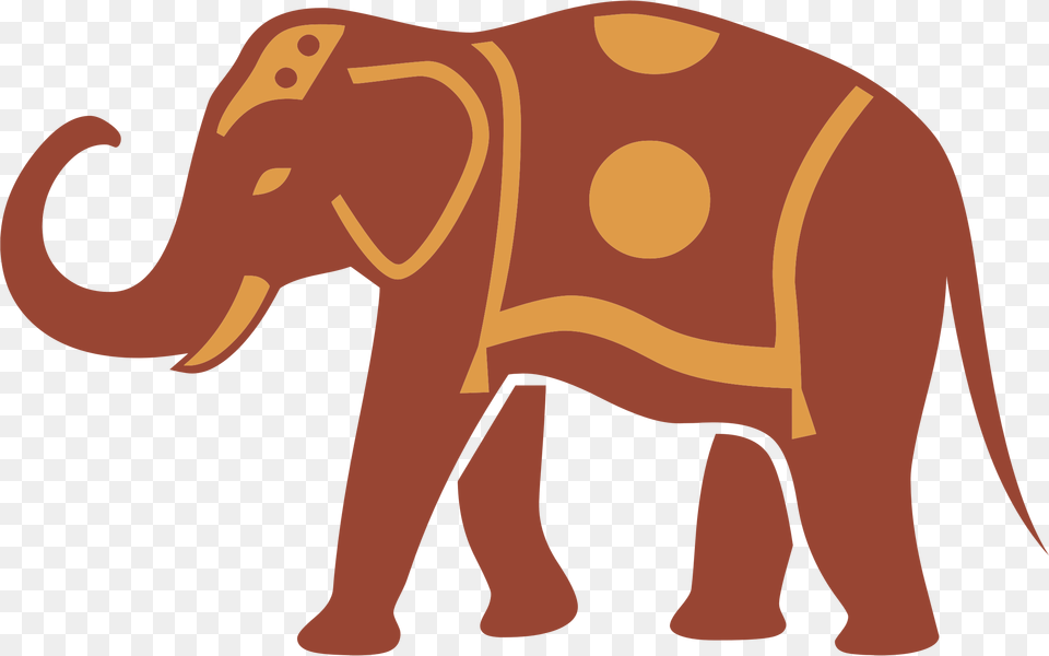 This Icons Design Of Ornamented Elephant, Animal, Mammal, Wildlife, Bear Png
