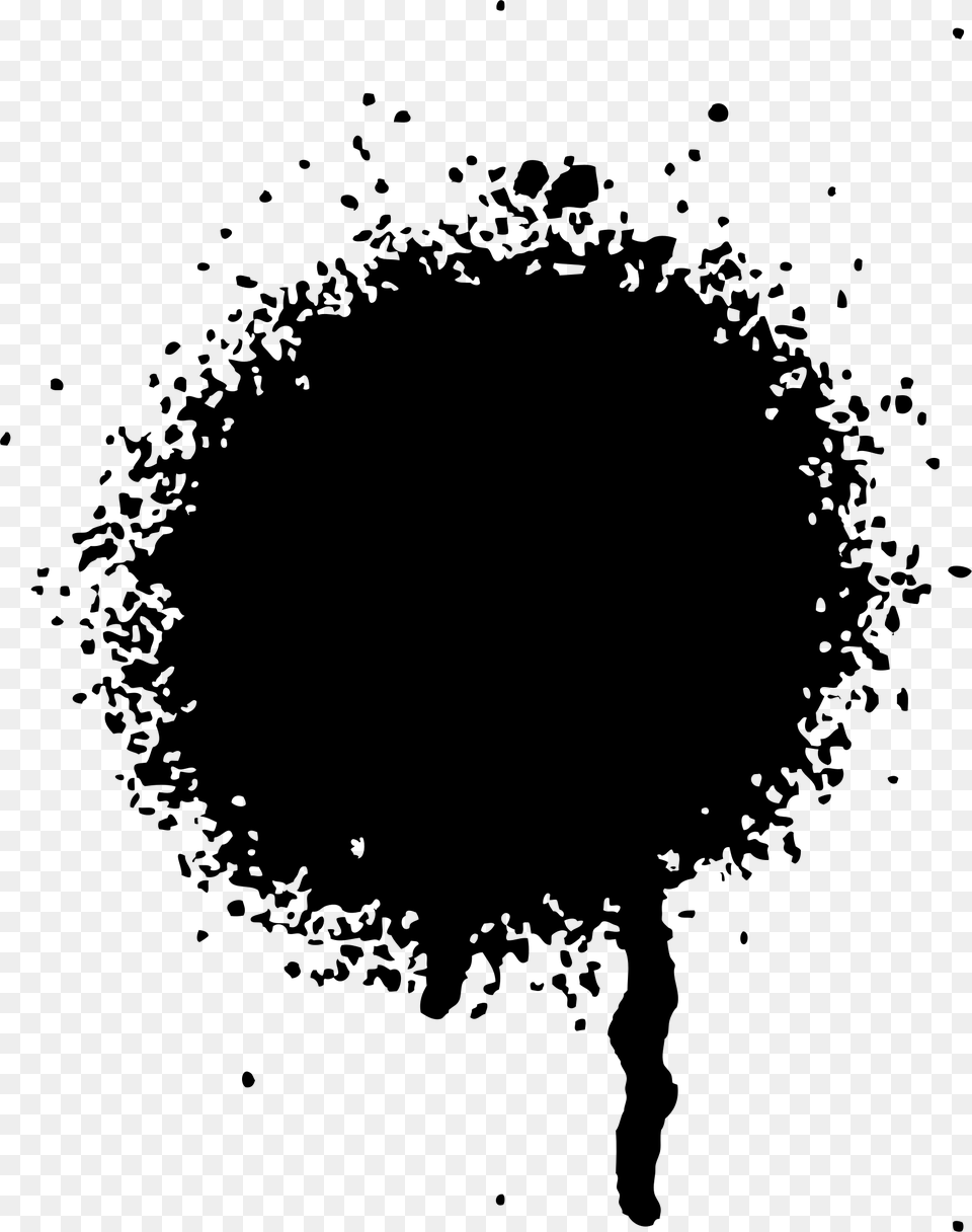 This Icons Design Of Paint Spray Spray Paint Splatter, Gray Free Png