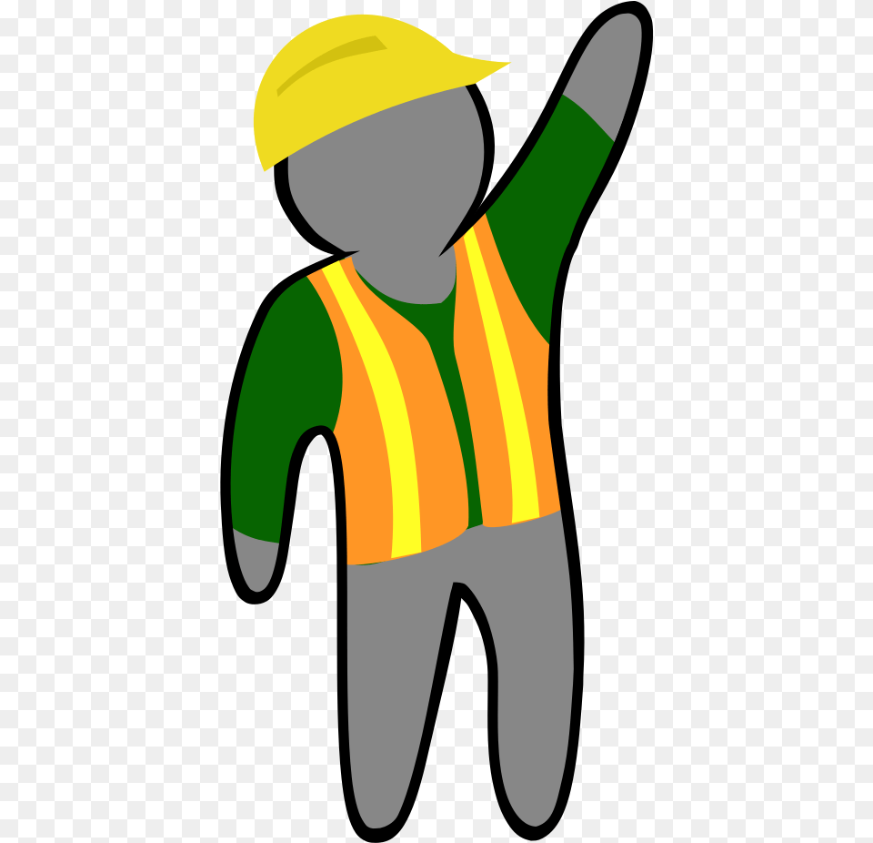 This Icons Design Of Person With Security, Clothing, Hardhat, Helmet, Worker Free Png