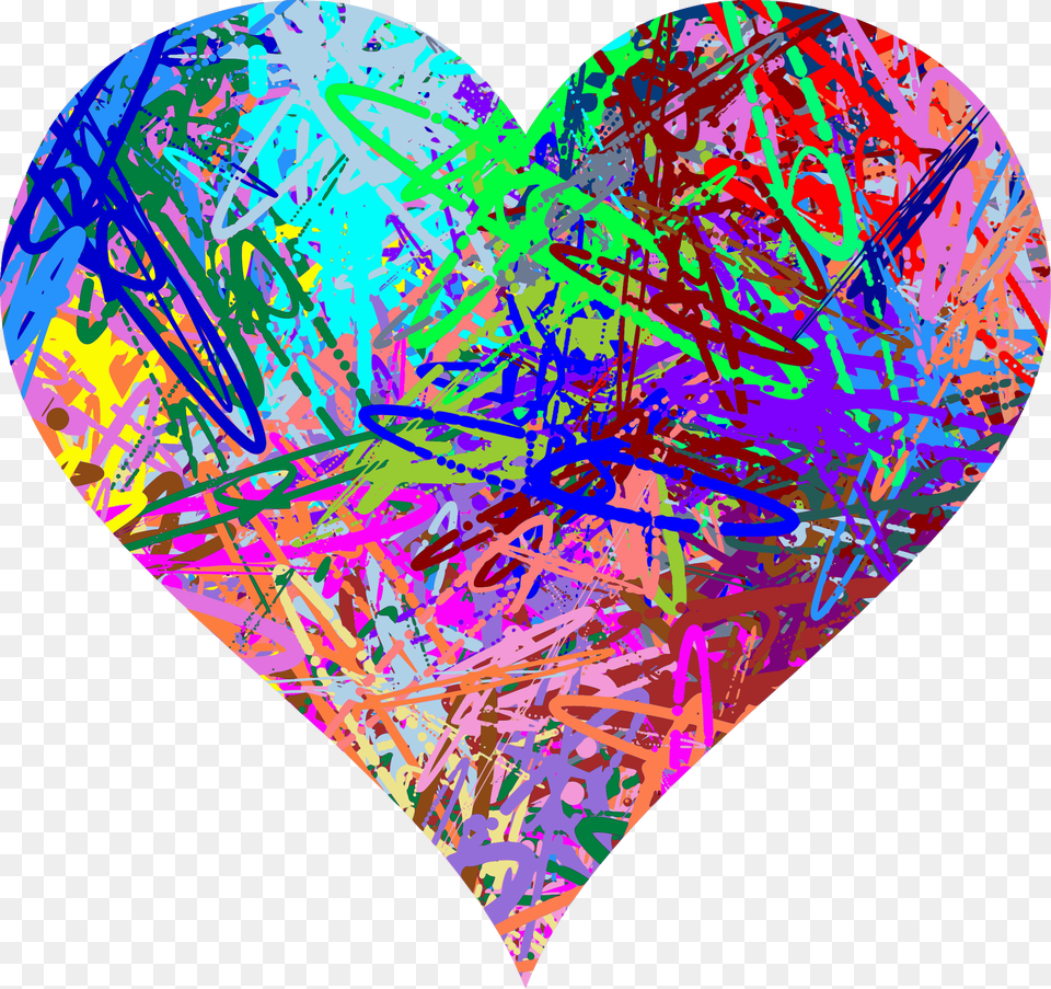 This Icons Design Of Pollock Heart, Art, Modern Art, Collage, Balloon Free Transparent Png