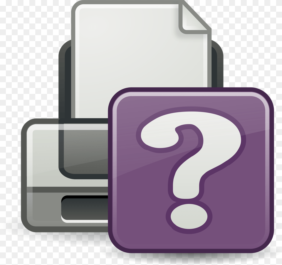 This Icons Design Of Print Question Icon Icon, Computer Hardware, Electronics, Hardware, Text Png Image