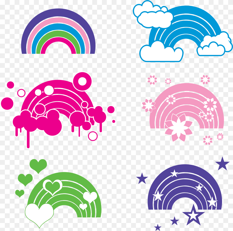 This Icons Design Of Rainbow Embellishments, Art, Graphics, Outdoors, Purple Png Image