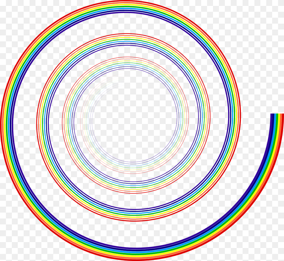 This Icons Design Of Rainbow Spiral Spiral Rainbow Computer Icon, Light, Pattern Png Image