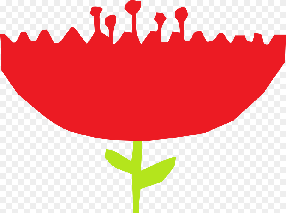 This Icons Design Of Red Tulip, Flower, Petal, Plant, Leaf Free Png