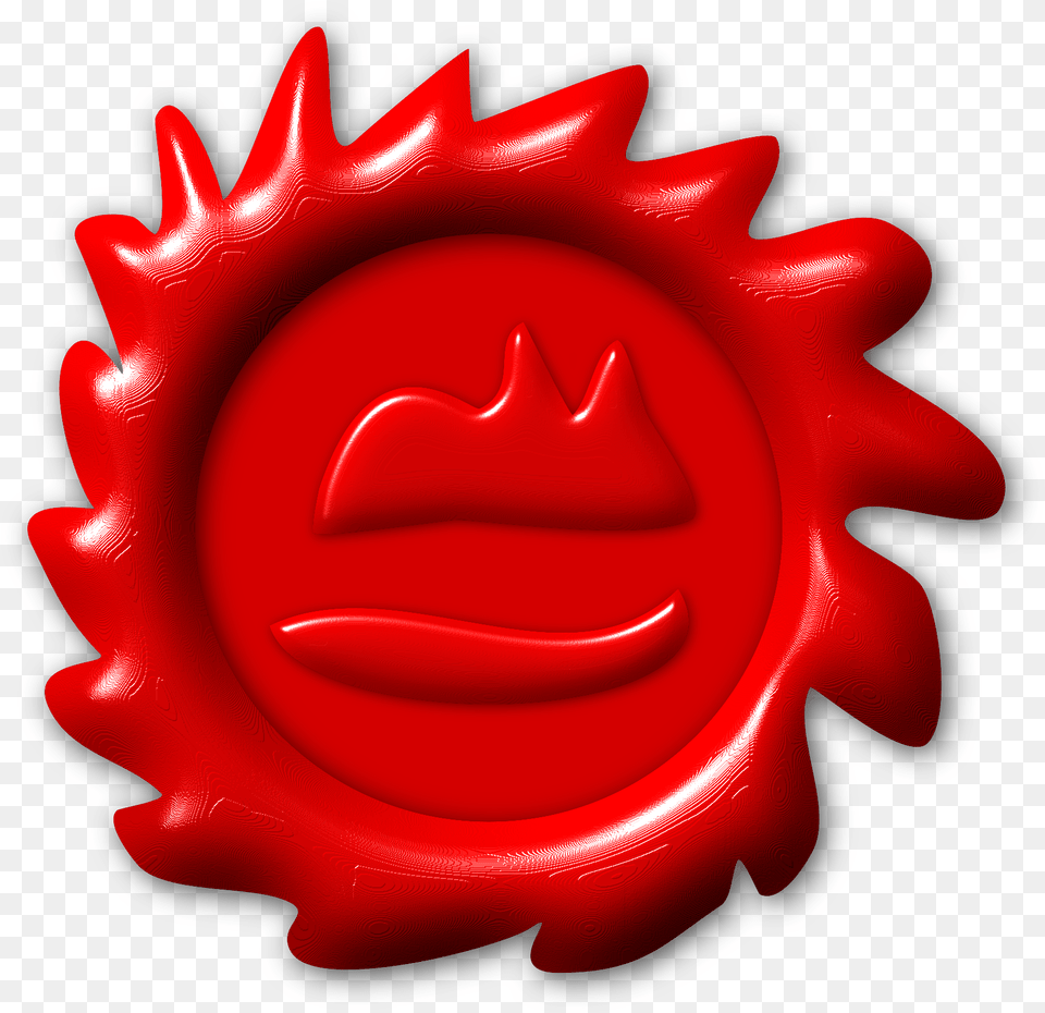 This Icons Design Of Red Wax Seal, Wax Seal, Ammunition, Grenade, Weapon Free Transparent Png