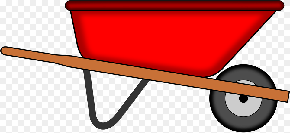 This Icons Design Of Red Wheelbarrow, Transportation, Vehicle Free Png Download