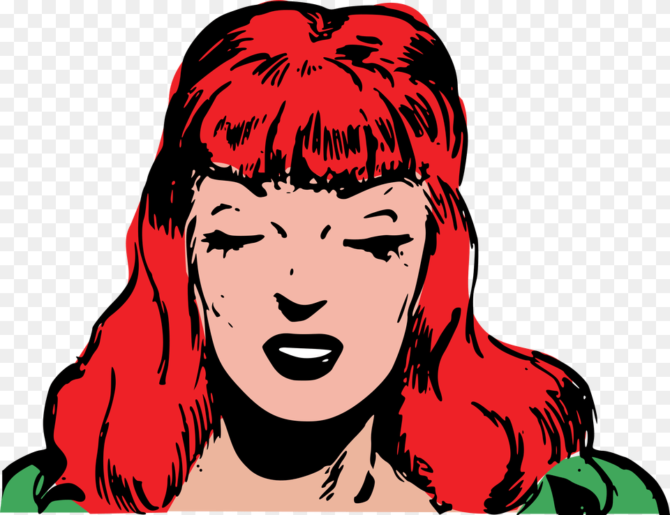 This Icons Design Of Redhead Woman, Adult, Face, Female, Head Free Png Download