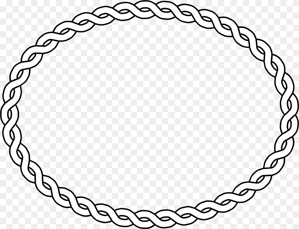 This Icons Design Of Rope Border Oval, Accessories, Bracelet, Jewelry, Necklace Png