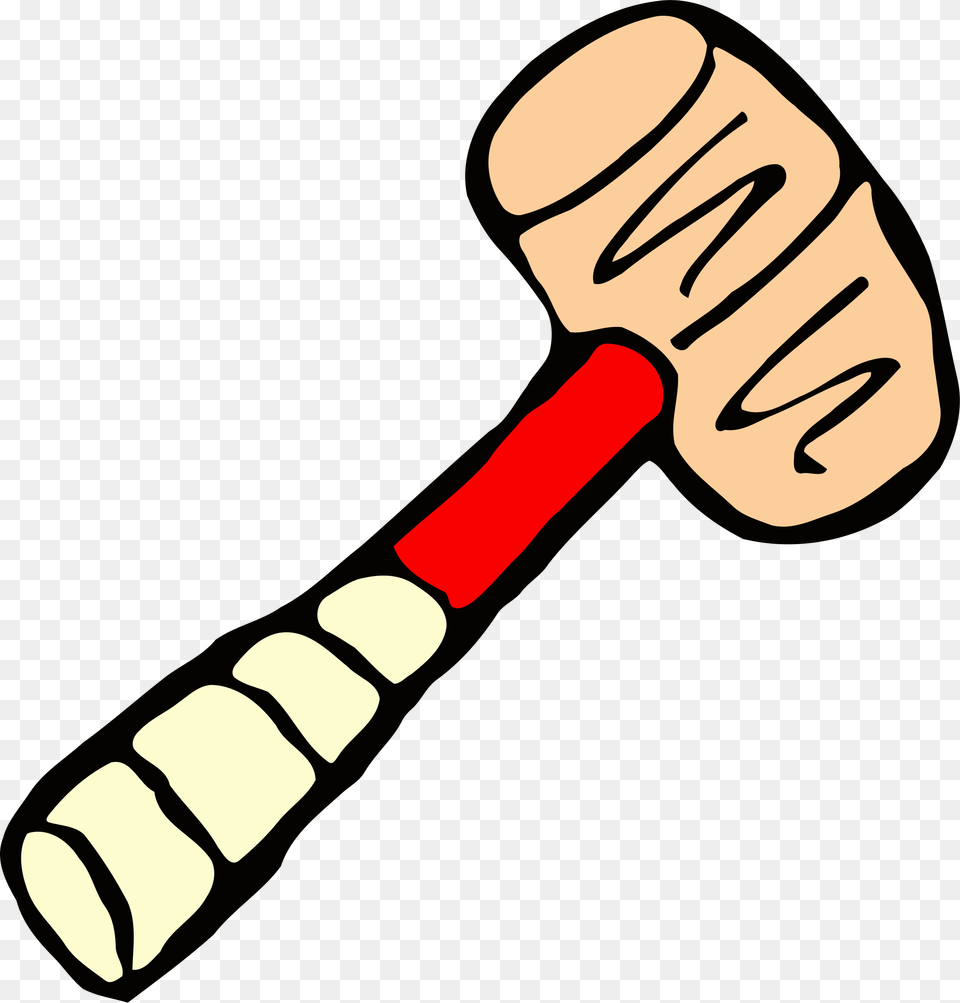 This Icons Design Of Roughly Drawn Hammer, Device, Tool, Mallet, Person Free Png