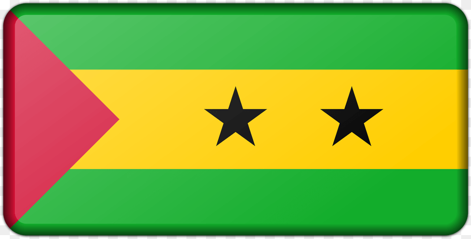 This Icons Design Of Sao Tome And Principe, Star Symbol, Symbol, Flag Png