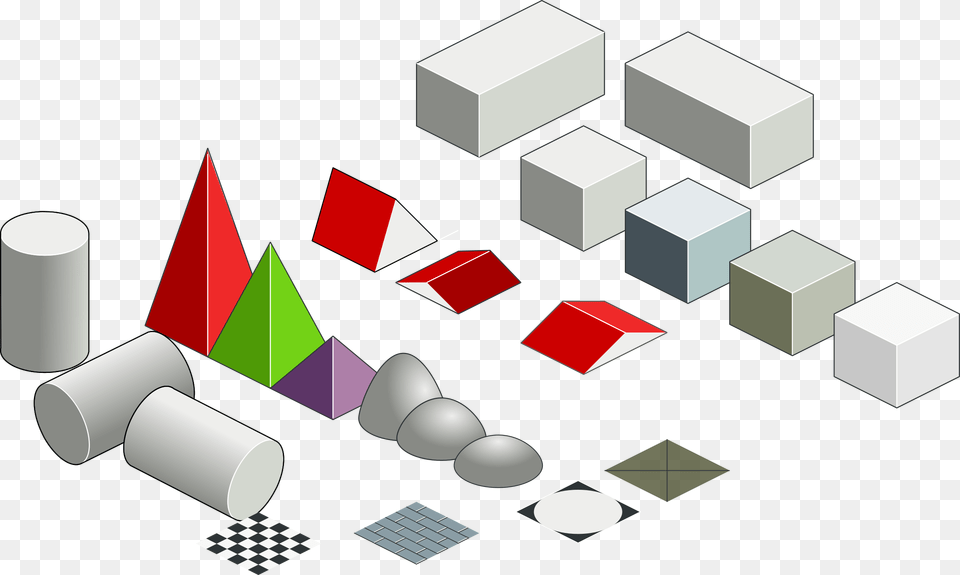 This Icons Design Of Set Of Basic Isometric, Art, Graphics Free Png