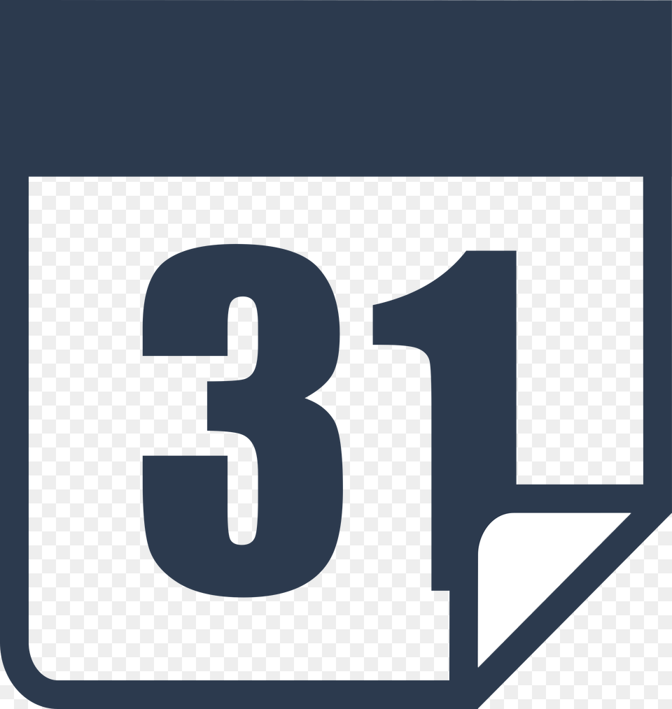 This Icons Design Of Simple Calendar, Number, Symbol, Text Png Image