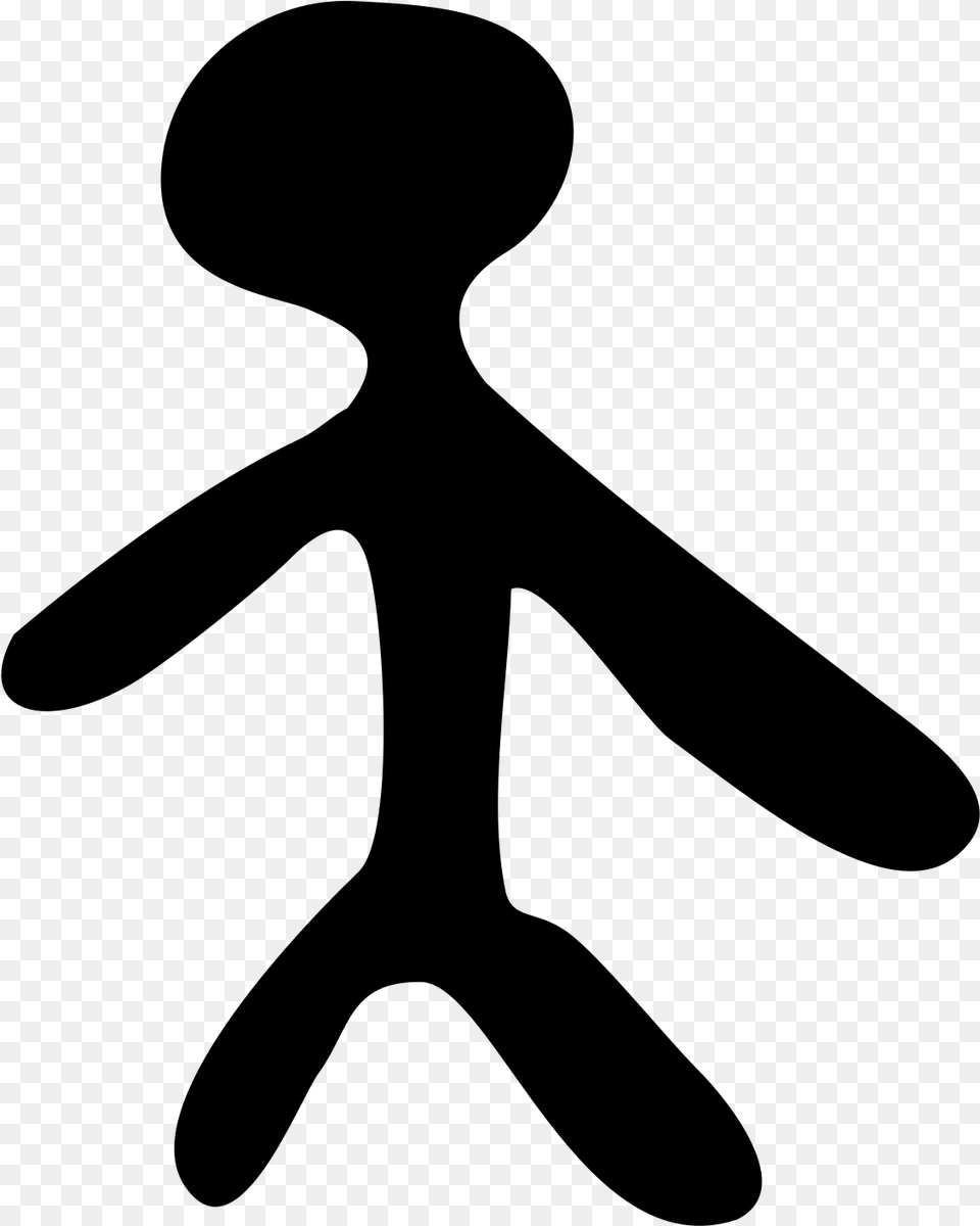 This Icons Design Of Simple Cartoon Person, Gray Free Png