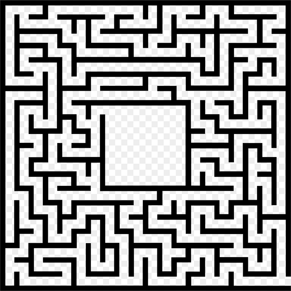 This Icons Design Of Simple Maze, Gray Free Png