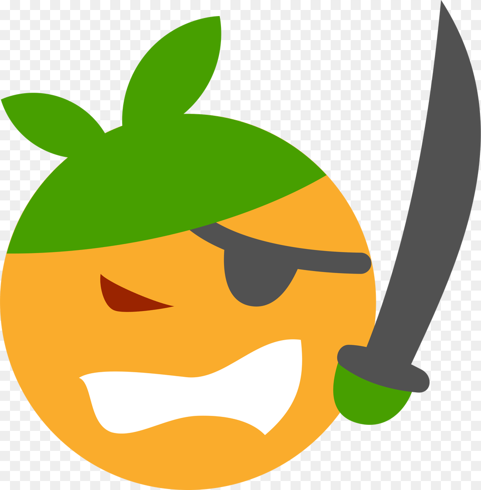 This Icons Design Of Smiley Clem Pirate, Food, Fruit, Plant, Produce Png