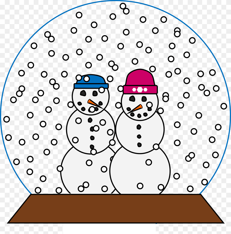 This Icons Design Of Snowpeople Snowglobe, Nature, Outdoors, Winter, Snow Png
