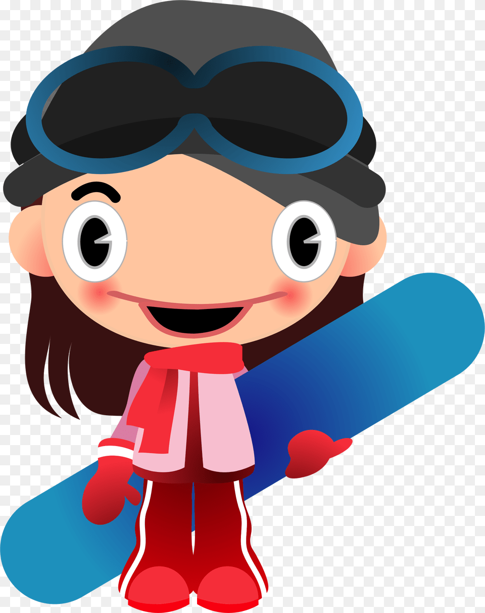 This Icons Design Of Speaking Snowboard Girl, Baby, Person Free Png