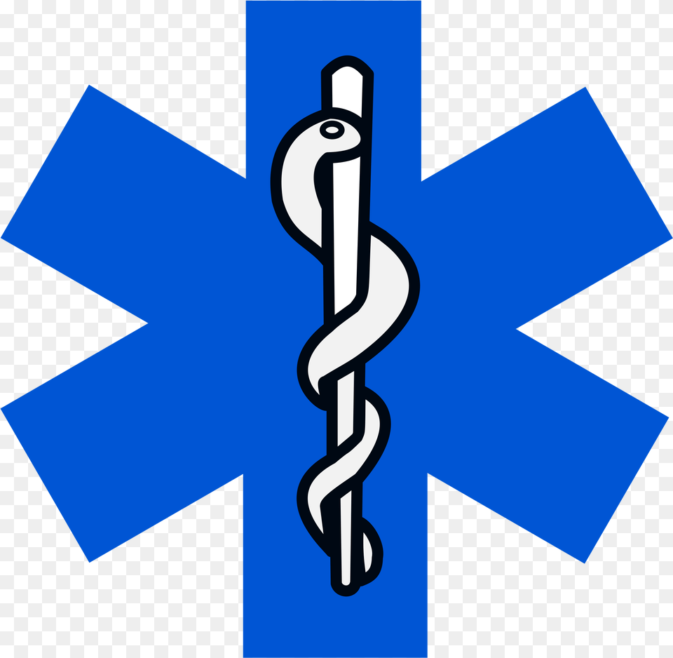 This Icons Design Of Star Of Life, Cross, Symbol Free Transparent Png