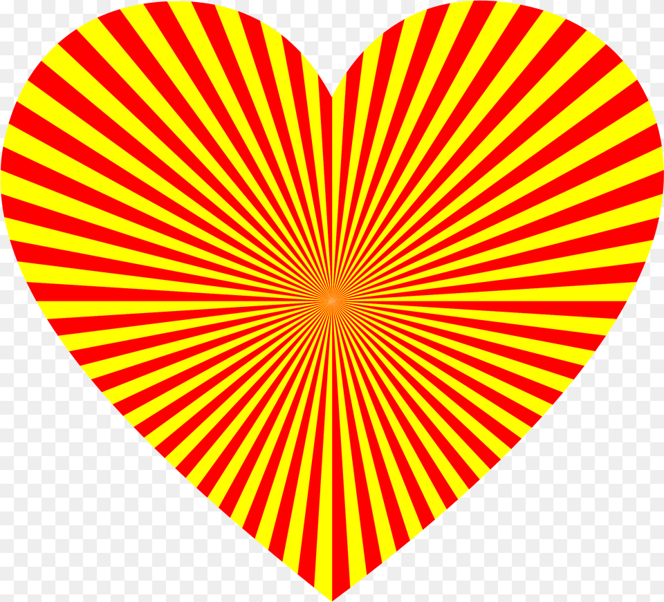 This Icons Design Of Starburst Heart Drawing Optical Illusions, Pattern, Disk Free Png Download