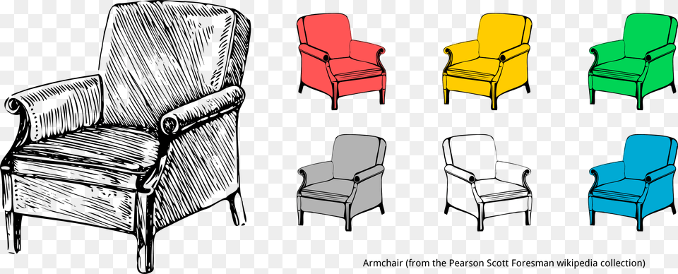 This Icons Design Of Stylised Armchair Single Sofa Clip Art, Chair, Furniture Png Image