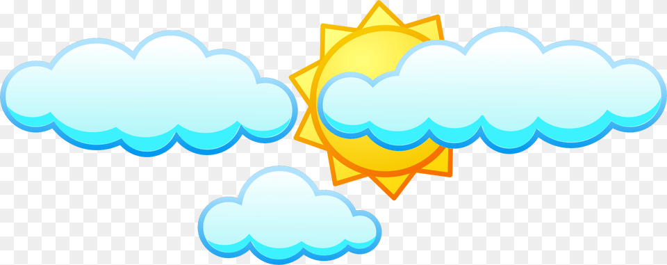 This Icons Design Of Sun Under Clouds, Symbol, Light, Logo Free Png