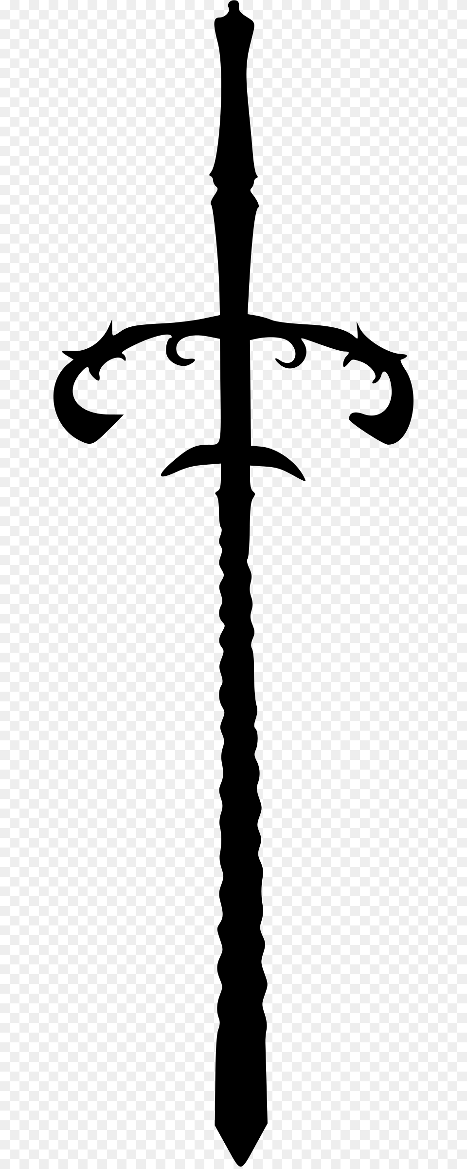 This Icons Design Of Sword, Gray Png