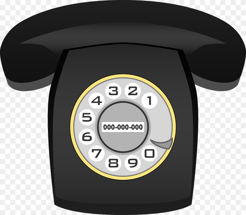 This Icons Design Of Telfono Heraldo Negro, Electronics, Phone, Dial Telephone Png Image