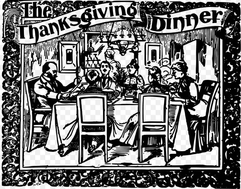 This Icons Design Of Thanksgiving Dinner Illustration, Gray Png Image