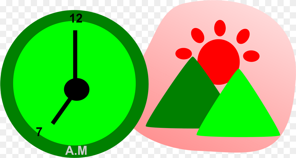 This Icons Design Of The Sun In The Morning, Triangle, Disk Free Transparent Png