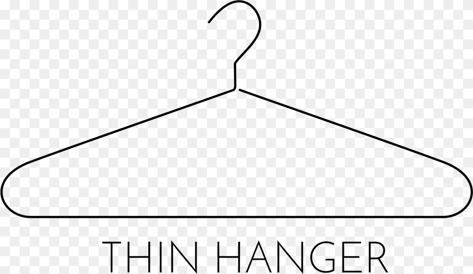 This Icons Design Of Thin Cloth Hanger Hanger Icon, Gray Free Transparent Png