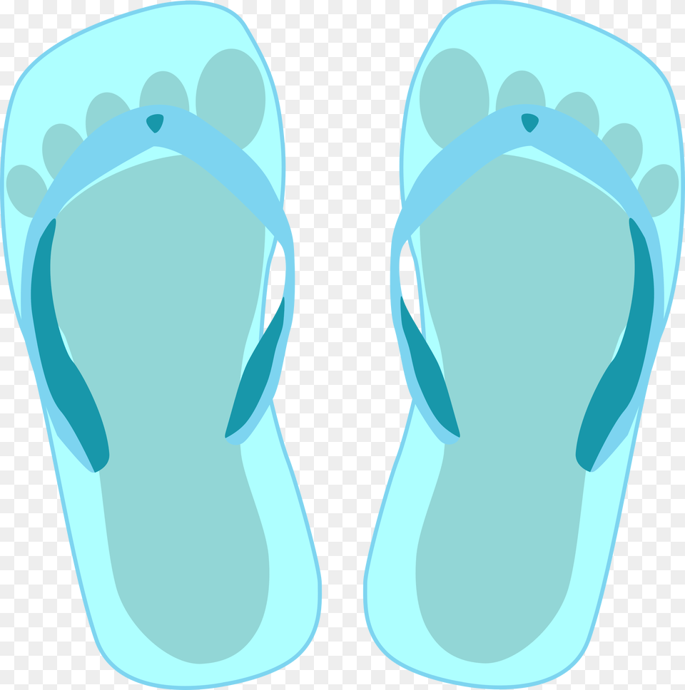 This Icons Design Of Thong Light Blue With, Clothing, Flip-flop, Footwear Free Png Download