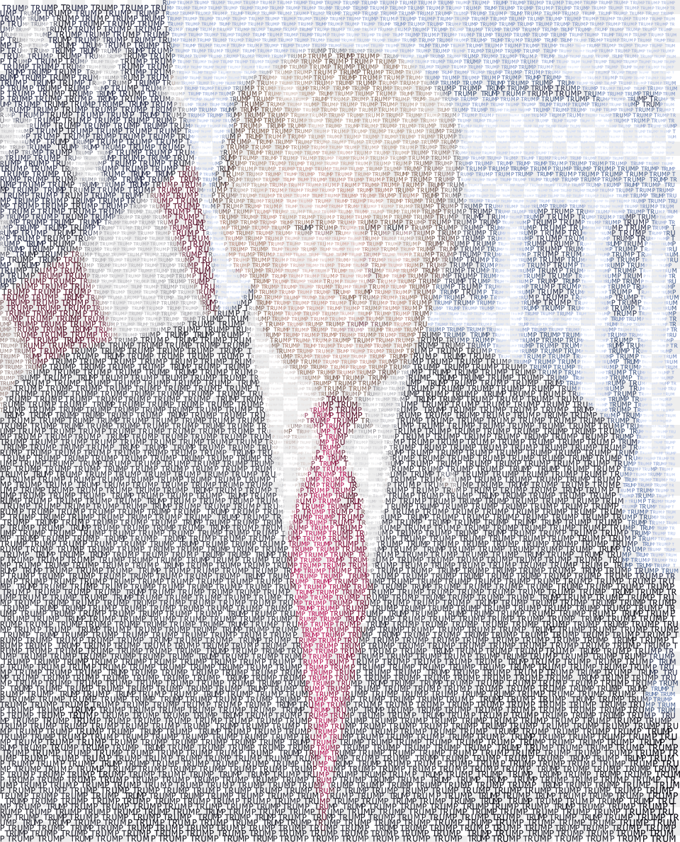 This Icons Design Of Trump Portrait Typography, Accessories, Tie, Formal Wear, Adult Free Png