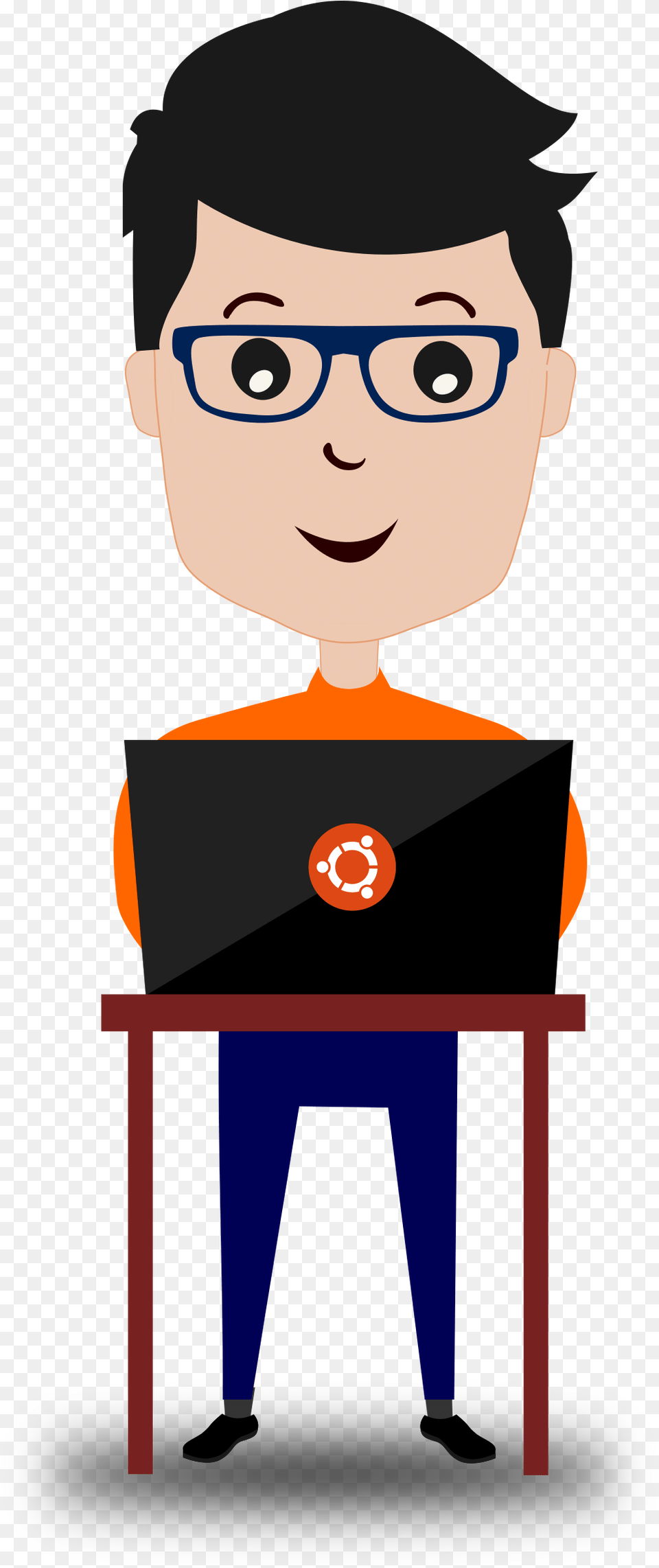 This Icons Design Of Ubuntu Geek, People, Person, Accessories, Glasses Png