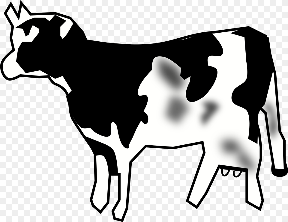 This Icons Design Of Vaca Trazo, Animal, Cattle, Cow, Dairy Cow Free Png