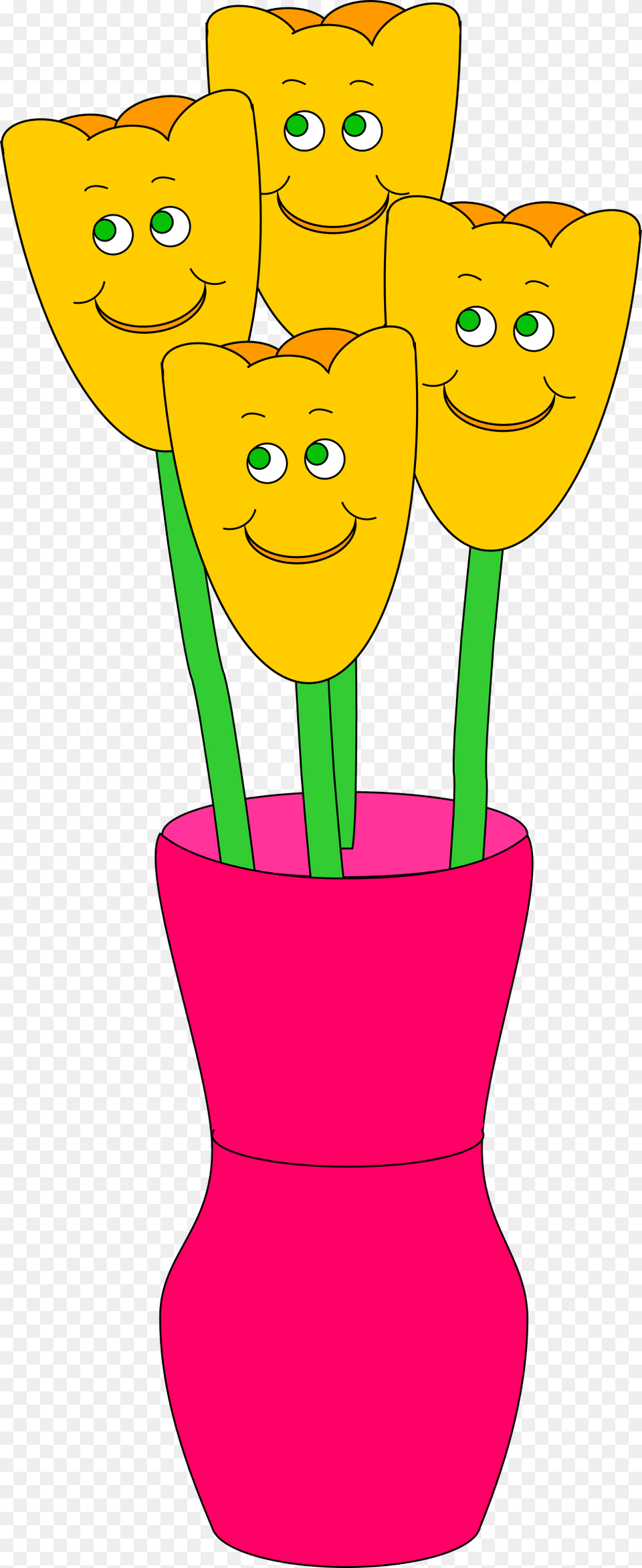 This Icons Design Of Vase Of Happy Tulips, Pottery, Jar, Potted Plant, Plant Png Image