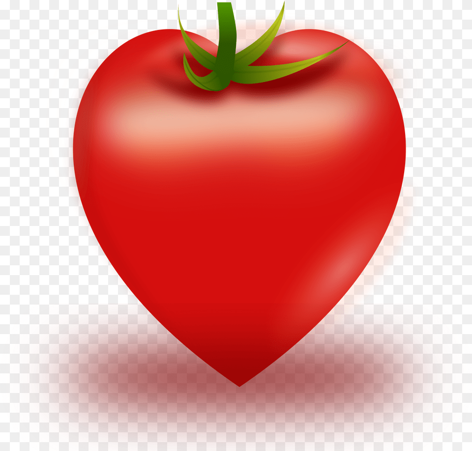 This Icons Design Of Vector Heart Tomato, Food, Plant, Produce, Vegetable Free Png Download