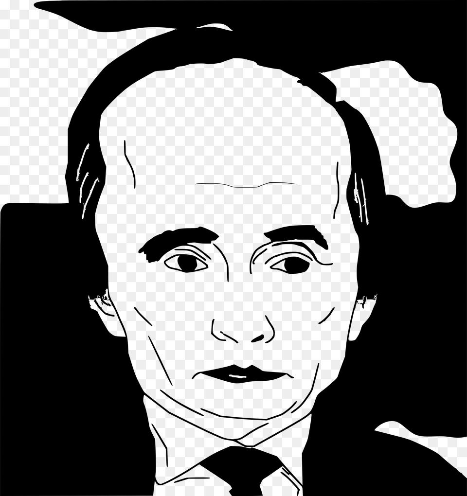 This Icons Design Of Vladimir Putin Caricature, Gray Free Png Download