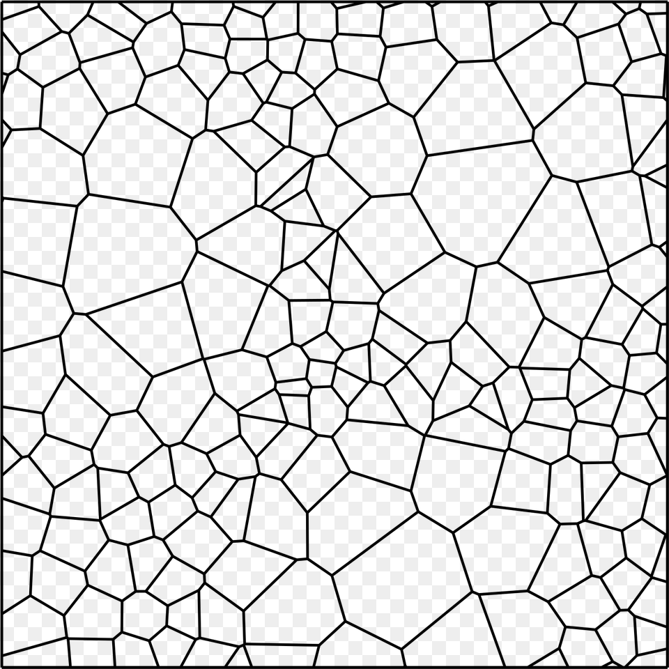 This Icons Design Of Voronoi Diagram With, Gray Free Png Download